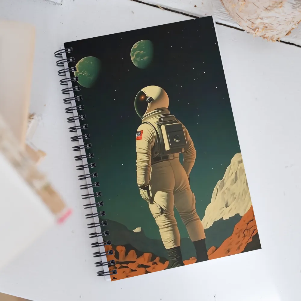 Beyond the Horizon: An Astronaut's Journey | Spiral Notebook