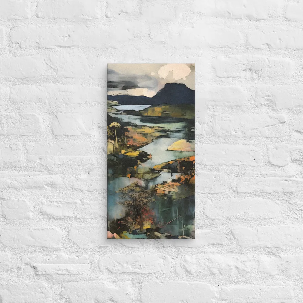 Harmony of Nature: An Abstract Journey | Canvas | 10″×20″