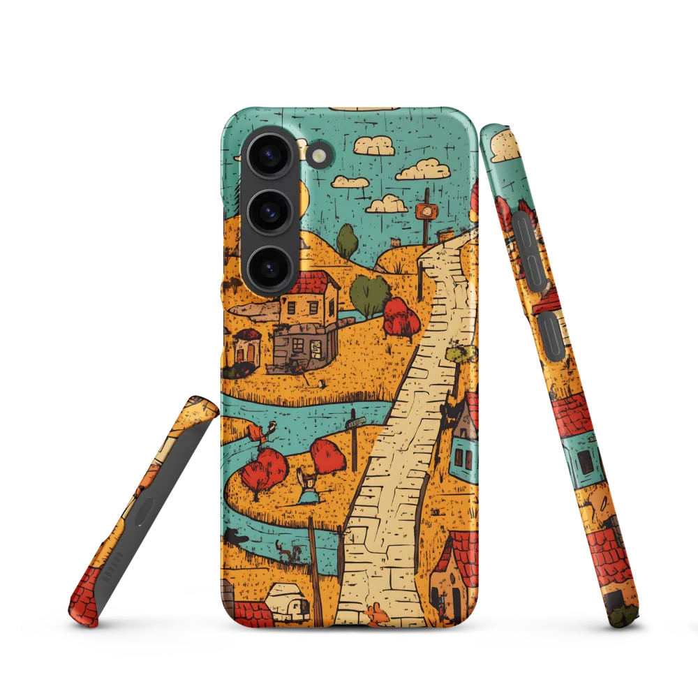 Whimsical Village Landscape