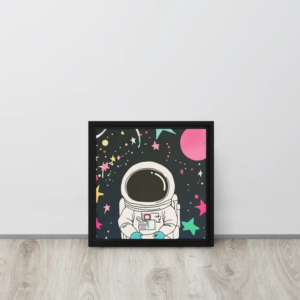 Cosmic Dreamer | Canvas with Black Frame | 12″×12″