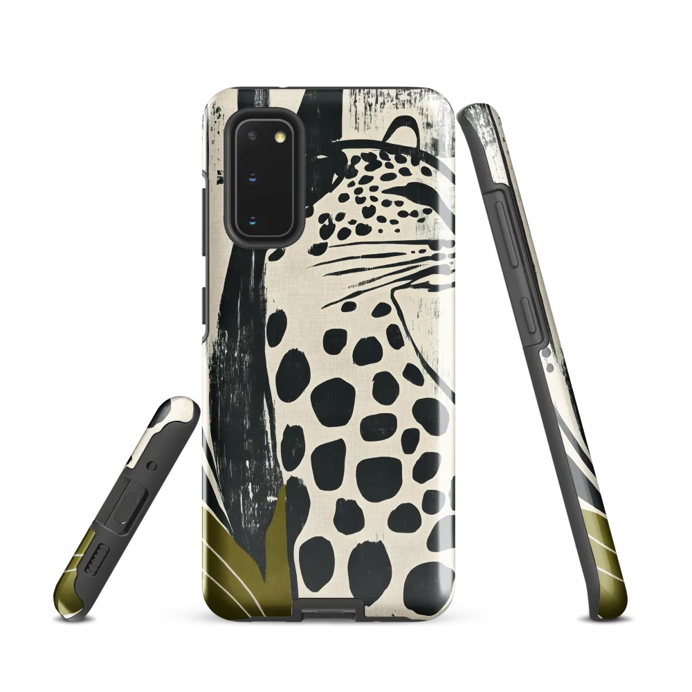 Leopard in Silhouette: A Modern Appeal | Phone Case |  S20 | Tough Case | Glossy