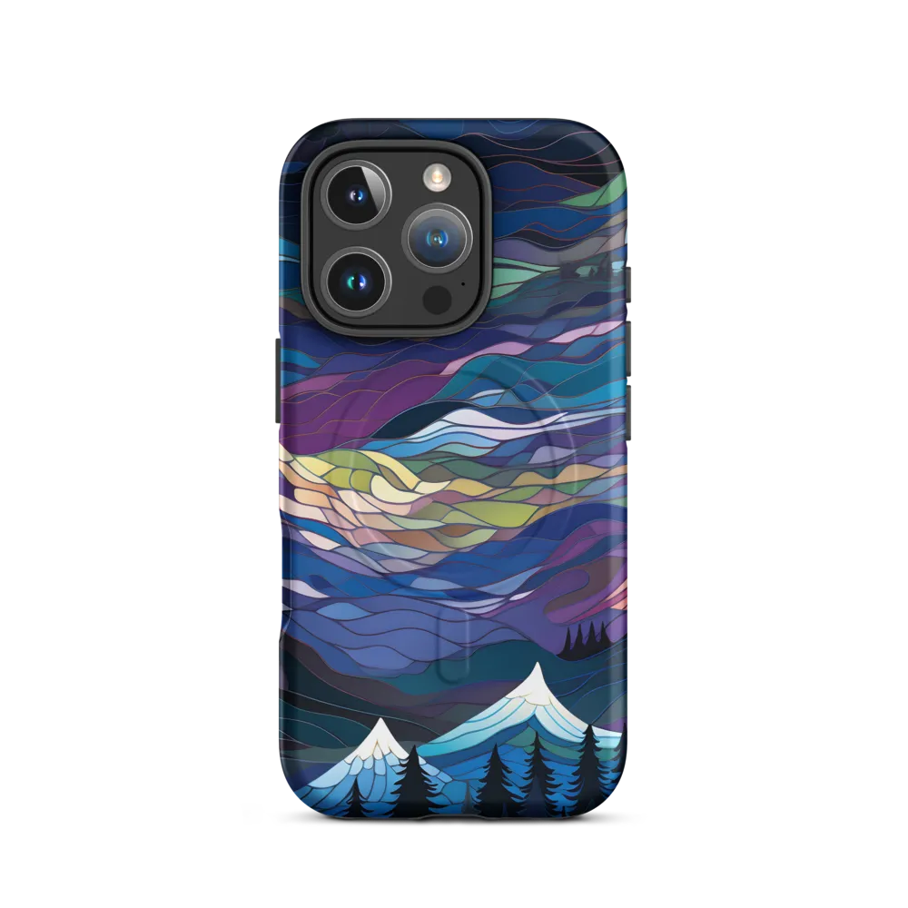 Twilight Peaks: An Abstract Mountain Landscape