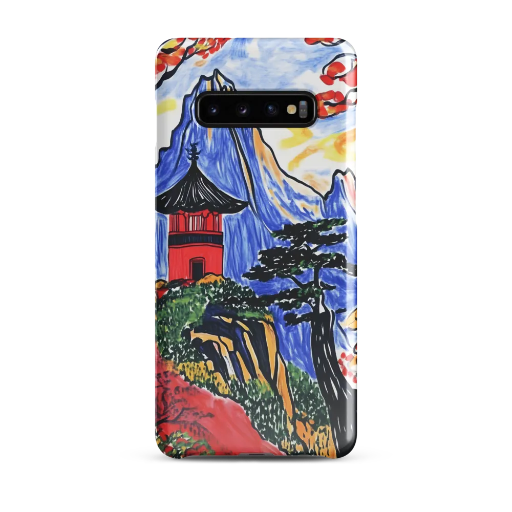 Tranquil Pagoda Among Autumn Peaks | Phone Case |  S10 Plus | Snap Case | Glossy