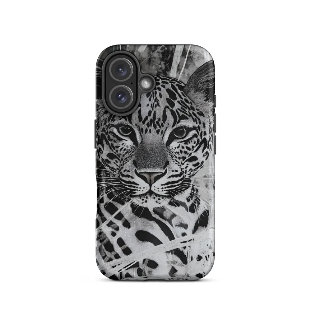 Majestic Gaze: The Leopard's Portrait | Phone Case |  16 | Tough Case | Matte