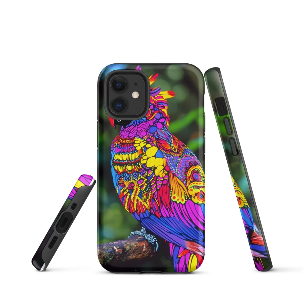 Vibrant Psychedelic Parrot