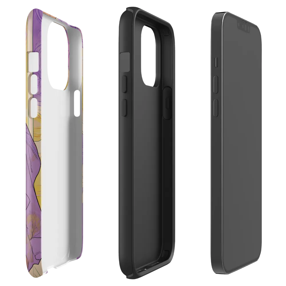 Elegance in Floral Harmony | Phone Case |  13 Pro Max | Tough Case | Matte