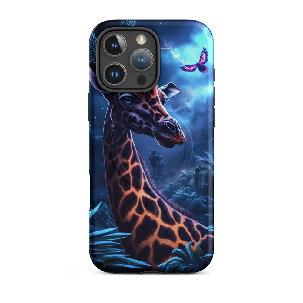 Mystical Giraffe in Twilight Jungle