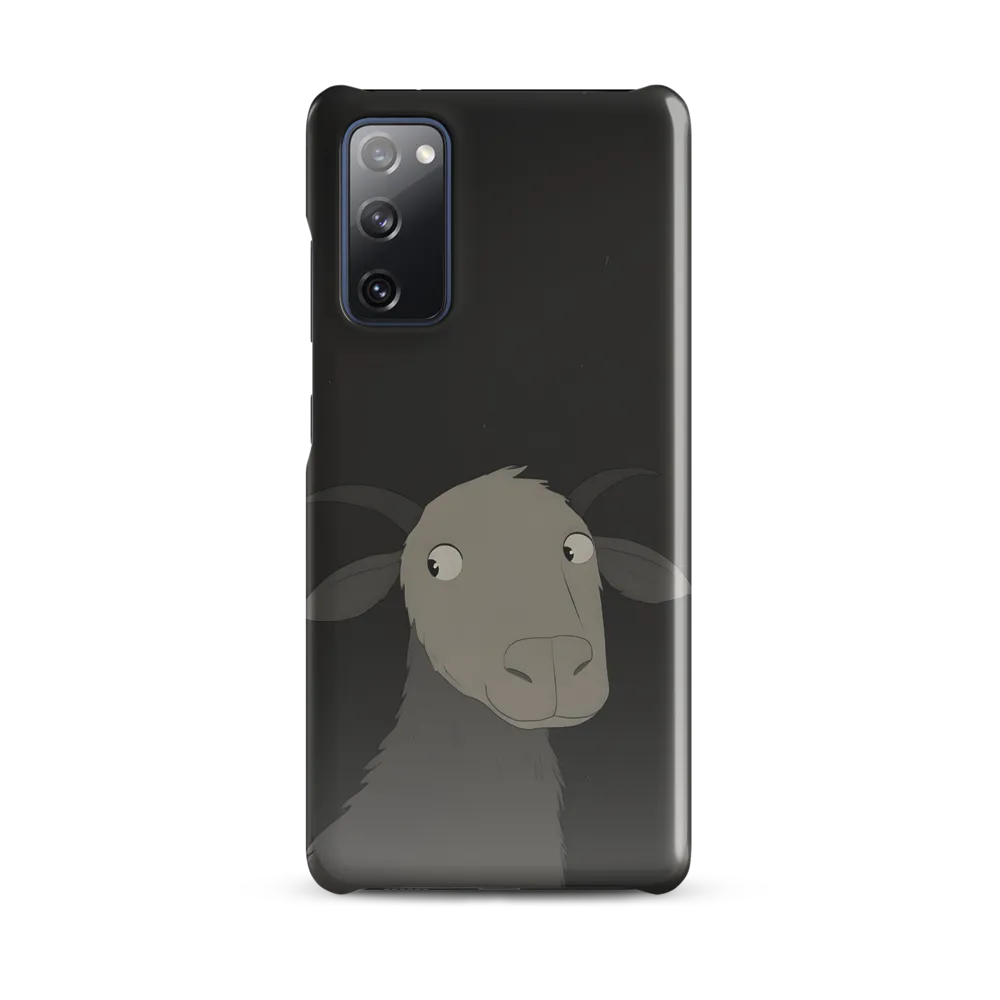 Whimsical Goat in Darkness