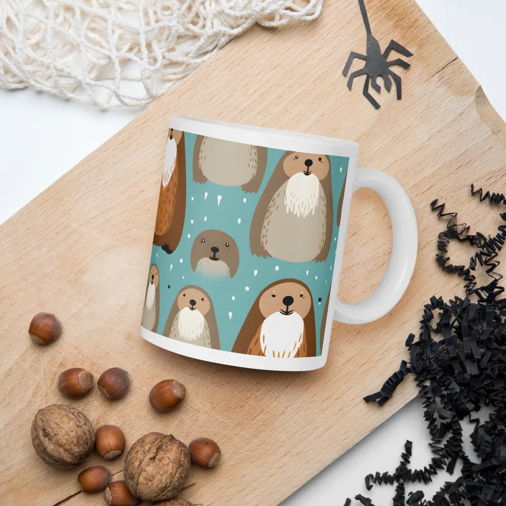 Whimsical Waters: A Celebration of Otters and Seals | Mugs | Multiple Sizes & Colors