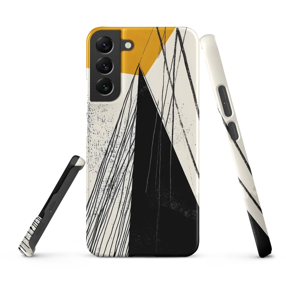 Black Triangle with Linear Strands