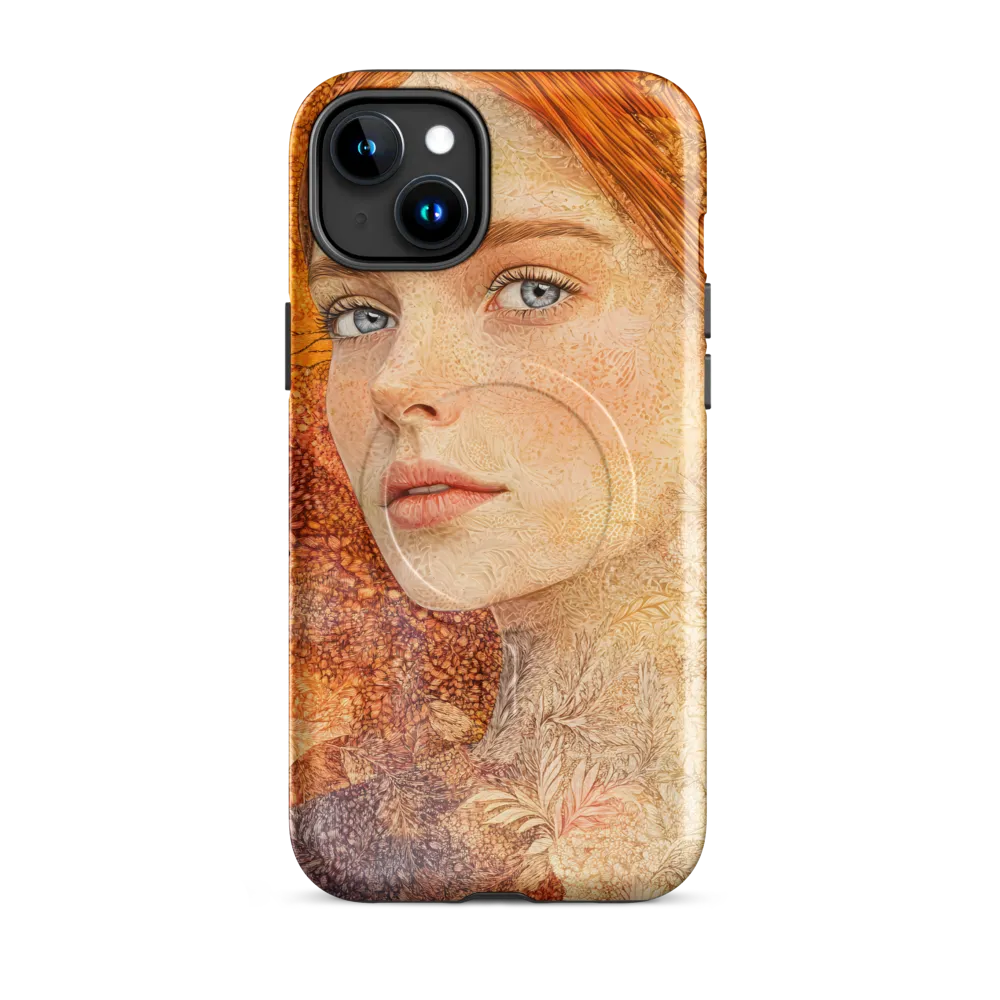 Embracing Autumn's Glow | Phone Case |  15 Plus | MagSafe® Tough Case | Glossy