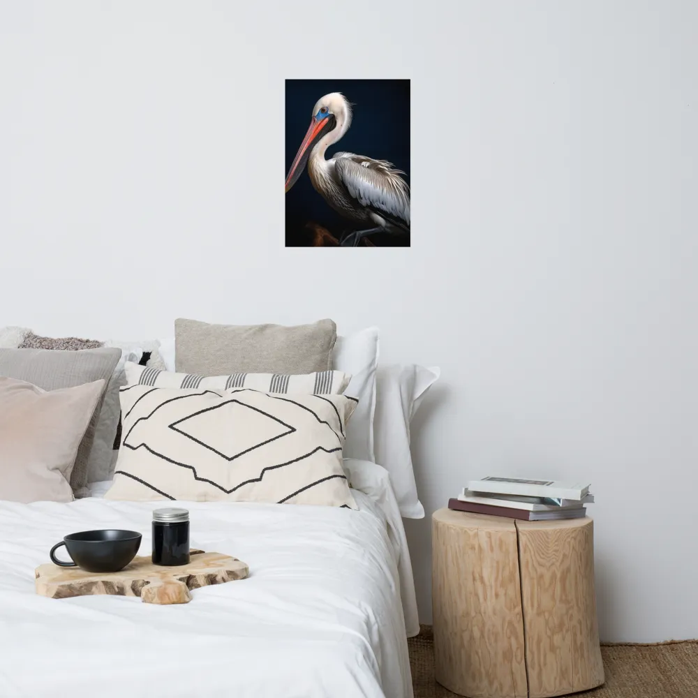 Majestic Pelican Portrait | Poster | 18″×24″
