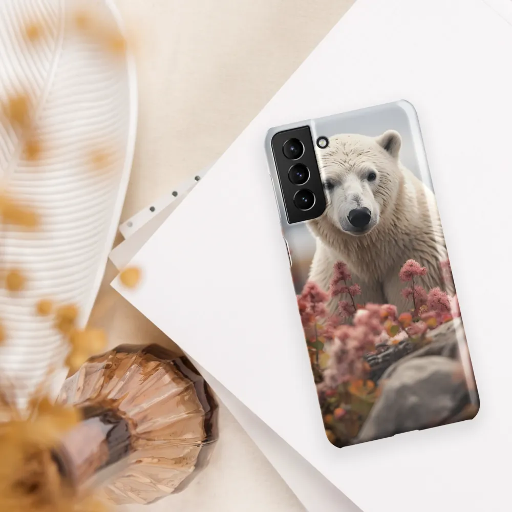 Curiosity Among Blooms: The Polar Bear