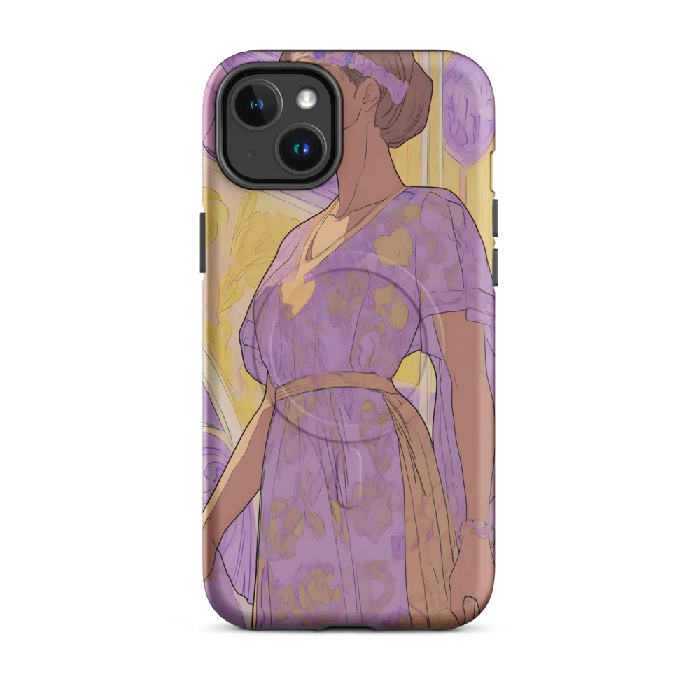 Elegance in Floral Harmony | Phone Case |  14 Plus | MagSafe® Tough Case | Matte
