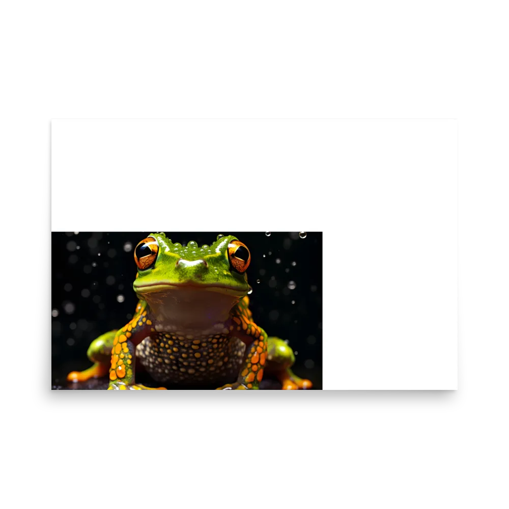 Emerald Elegance: The Frog in Focus
