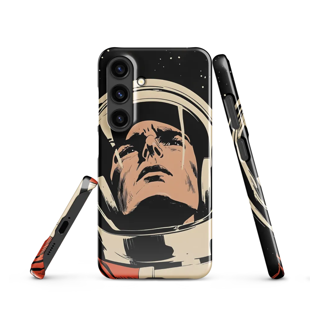 Gaze of the Astronaut | Phone Case |  S24 | Snap Case | Glossy