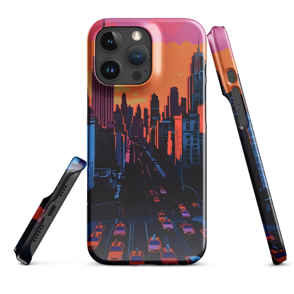 Sunset Over Skyscrapers | Phone Case |  16 Pro Max | Snap Case | Glossy