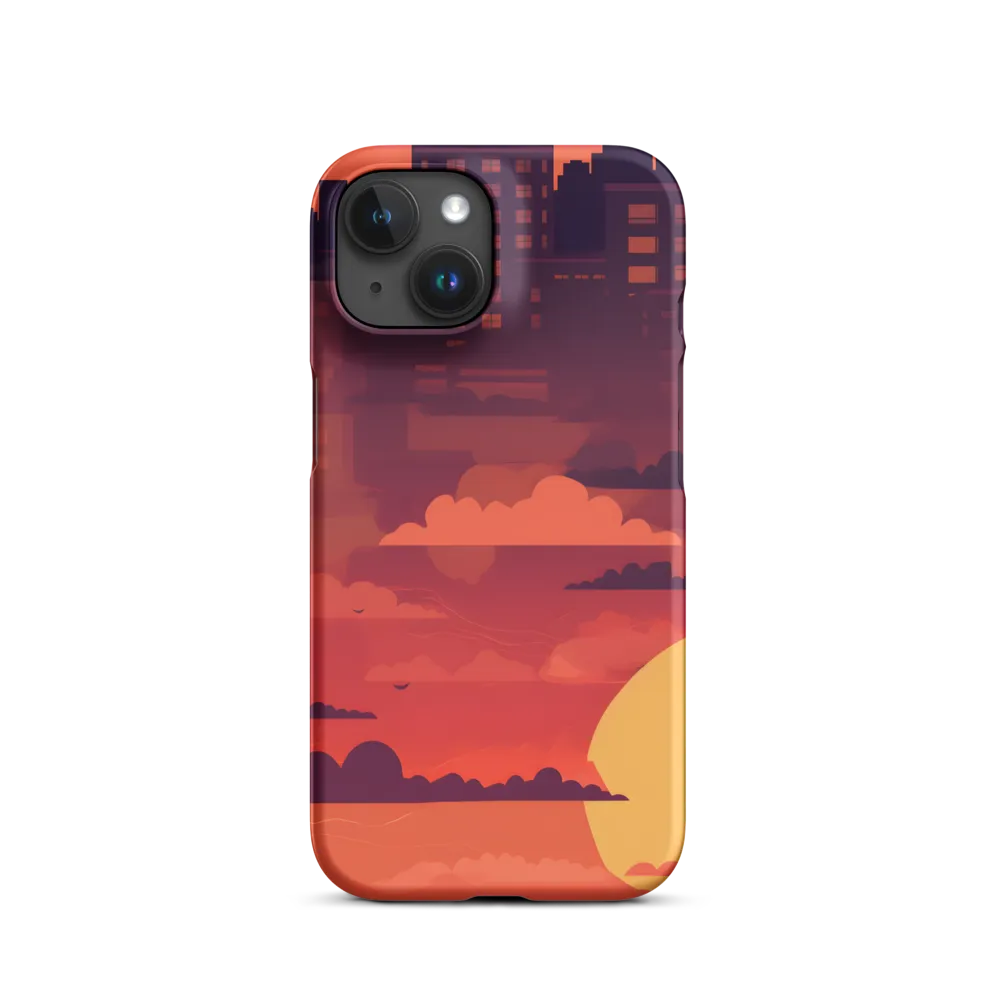 Urban Dusk: A Symphony of Cityscapes | Phone Case |  15 | Snap Case | Matte