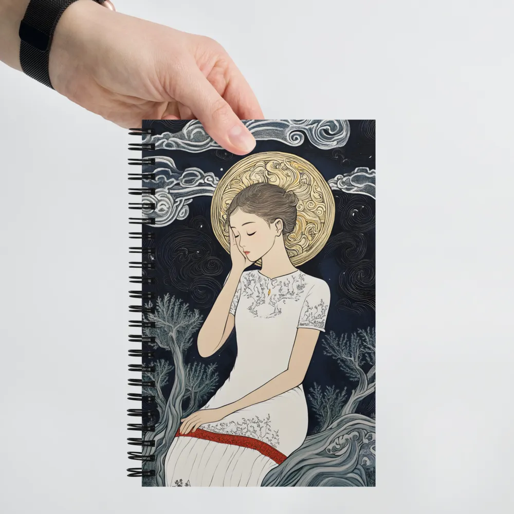 Reflections Under the Moon | Spiral Notebook