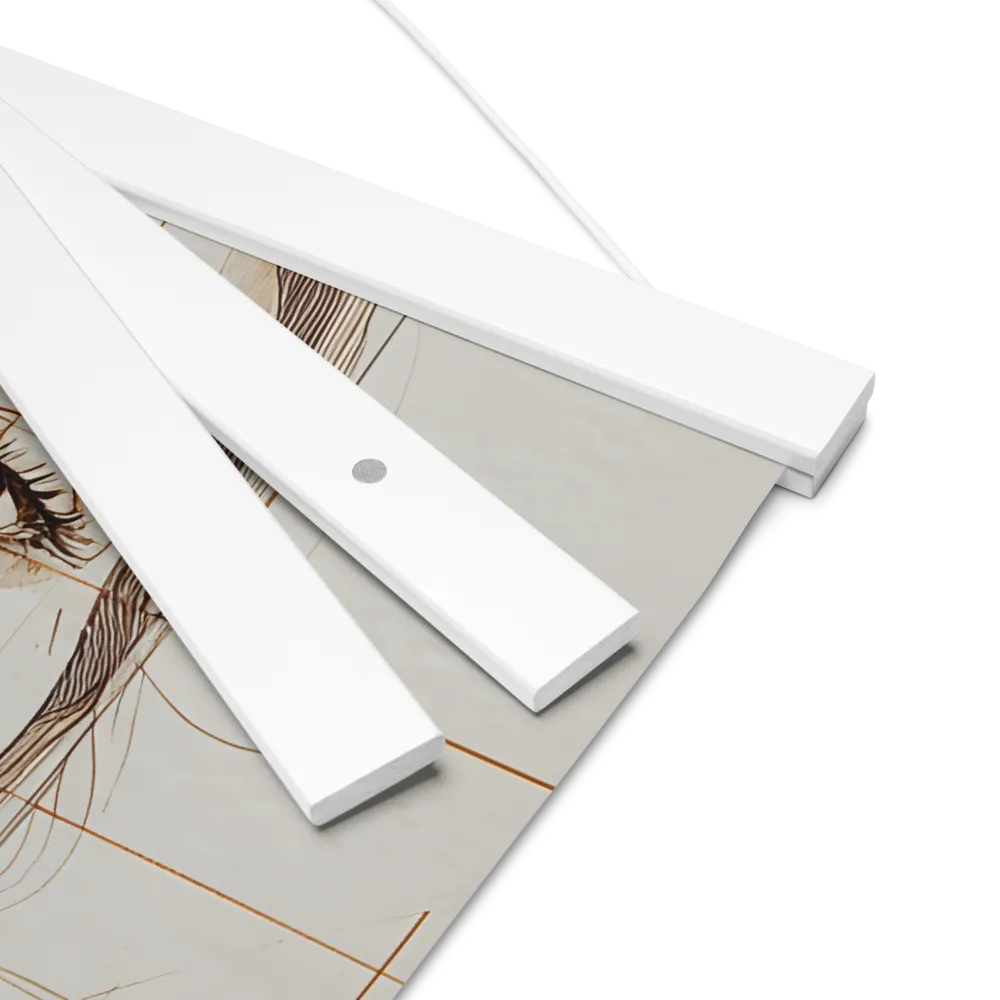 Geometric Serenity: A Minimalist Portrait