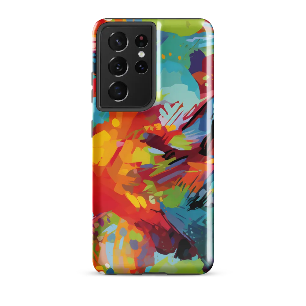 Colorful Lizard: An Abstract Adventure | Phone Case |  S21 Ultra | Tough Case | Glossy