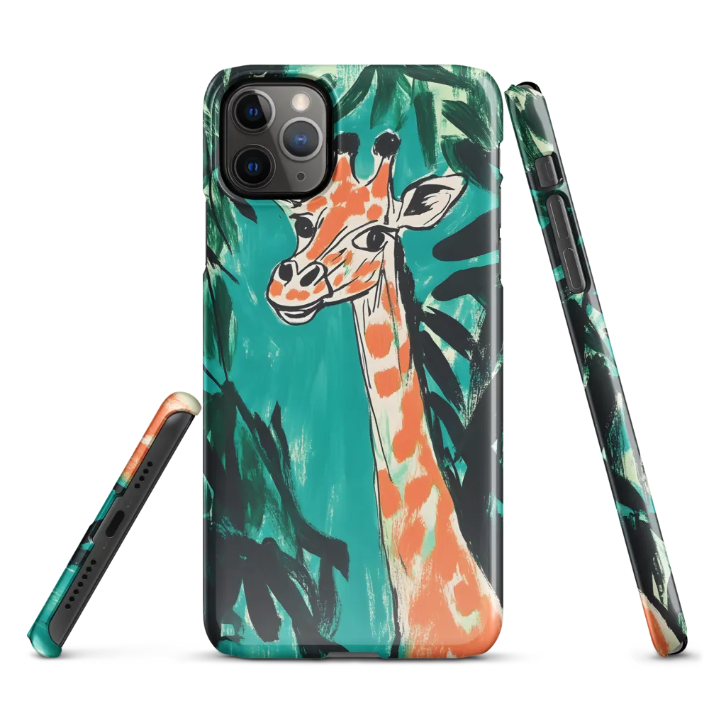 Curious Giraffe in Lush Greenery | Phone Case |  11 Pro Max | Snap Case | Glossy