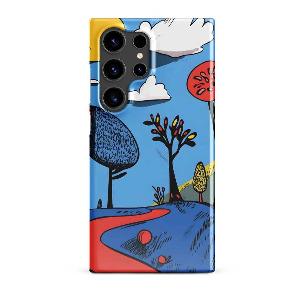 Whimsical Pathways Through a Colorful Landscape