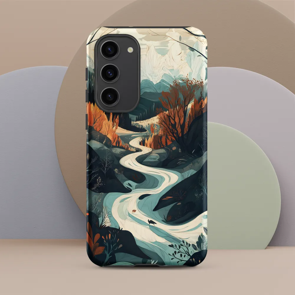 Winding Serenity: A Digital Landscape