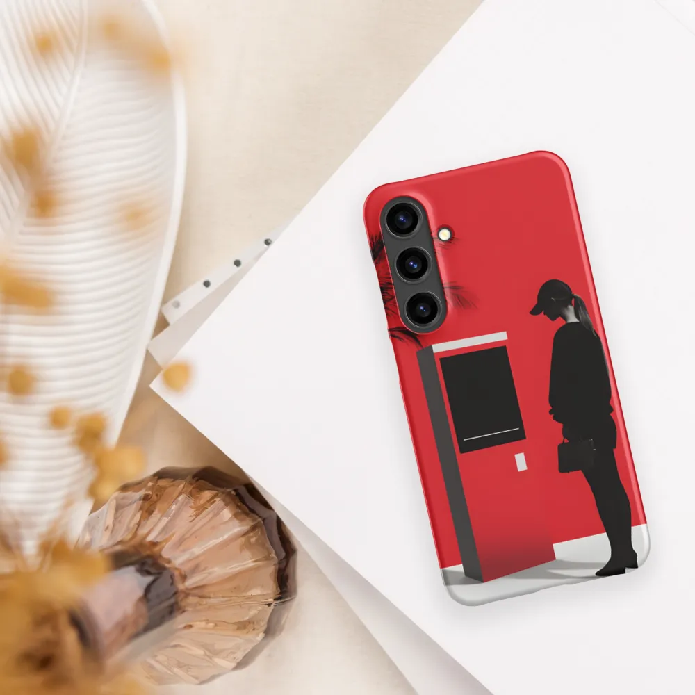 Contemplation in Red | Phone Case |  S24 Plus | Snap Case | Matte