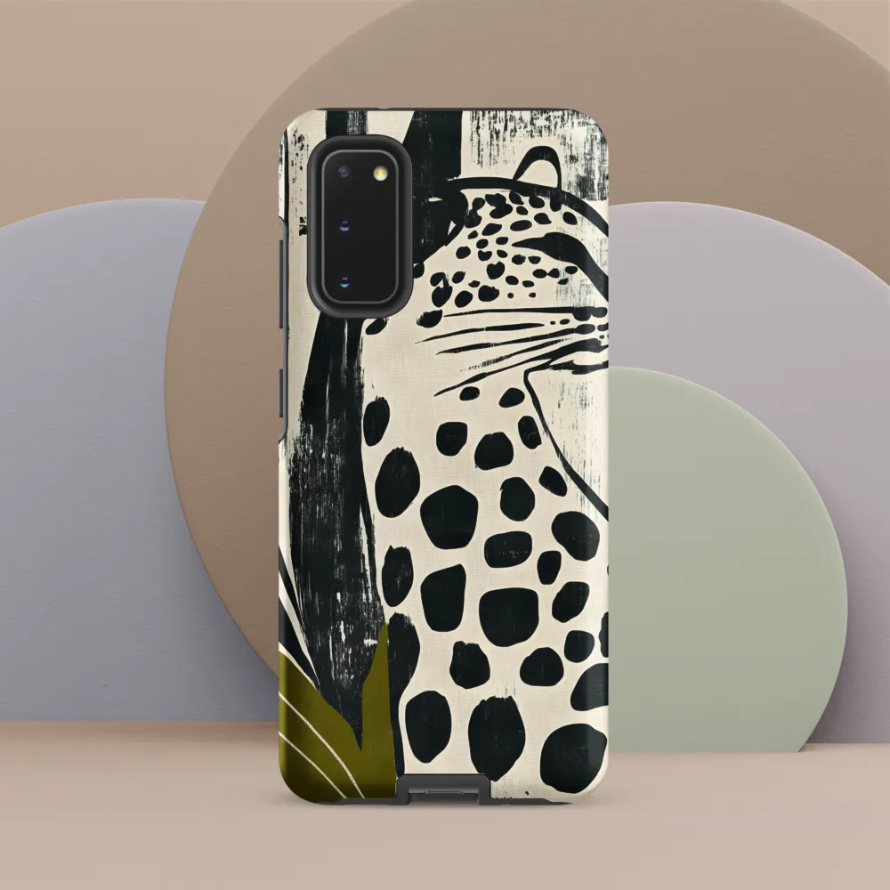 Leopard in Silhouette: A Modern Appeal | Phone Case |  S20 | Tough Case | Matte