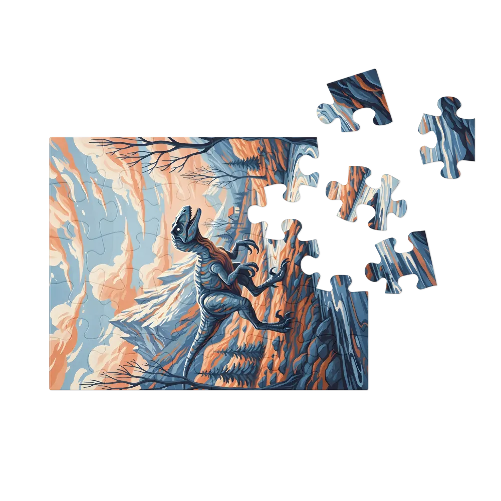 Riverside Raptor 
 Jigsaw Puzzle in Tin Box