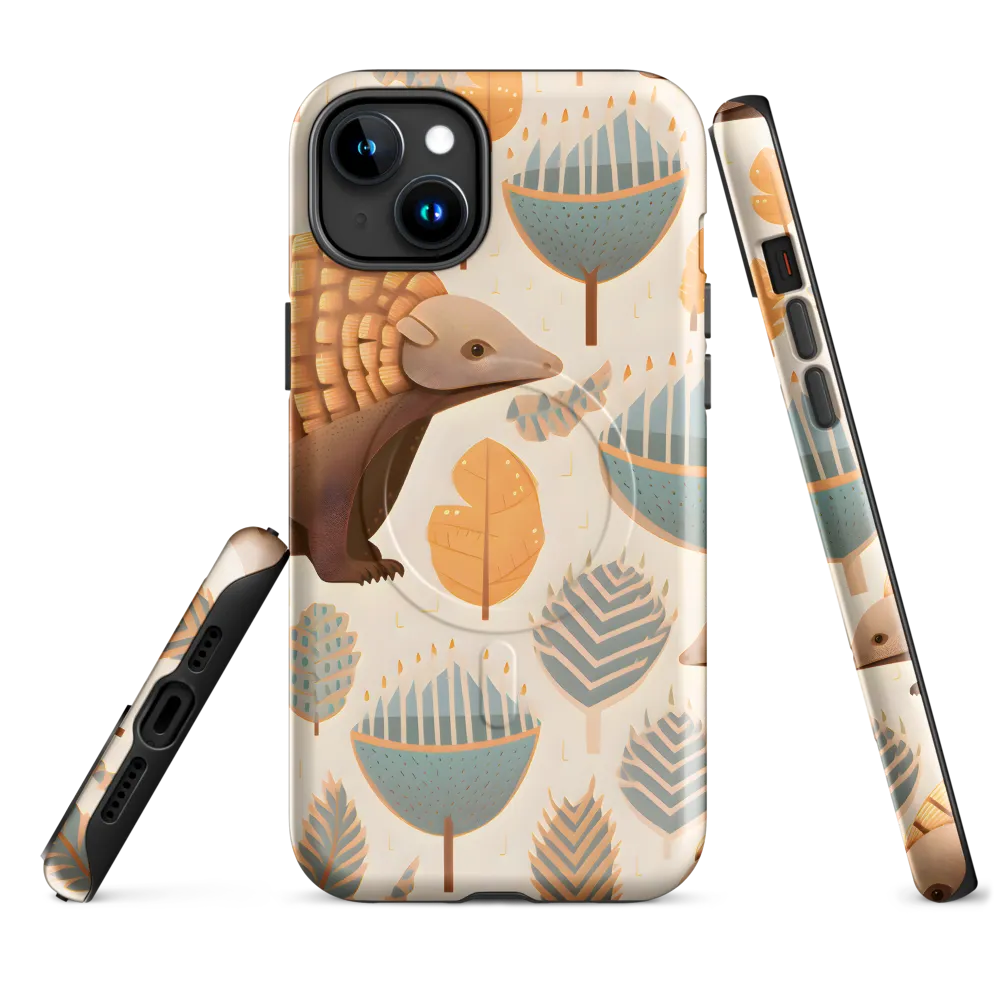 Pangolins in a Whimsical Habitat