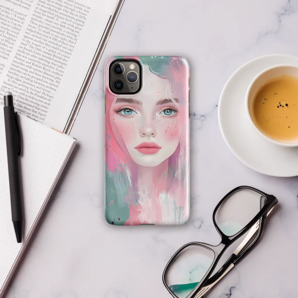 Dreamy Serenity: A Contemporary Portrait | Phone Case |  11 Pro Max | Snap Case | Glossy