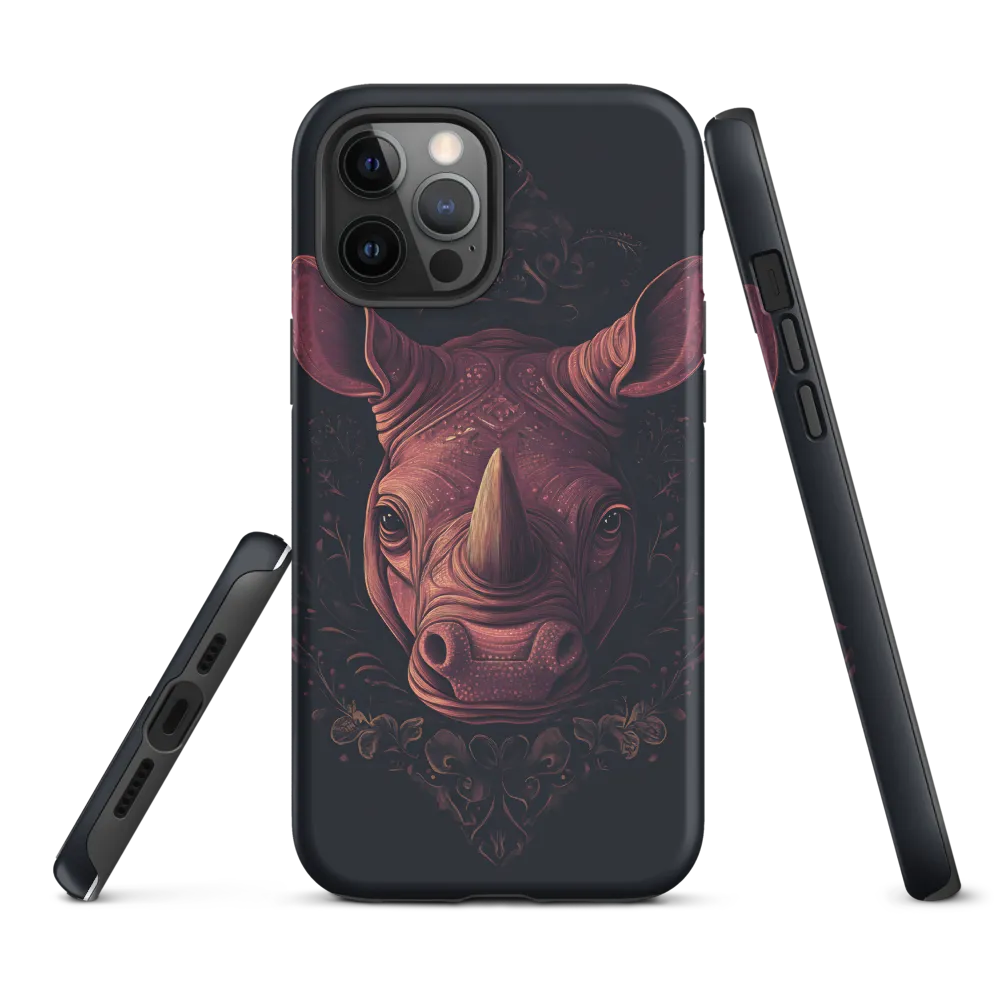 Regal Rhinoceros | Phone Case |  12 Pro Max | Tough Case | Matte