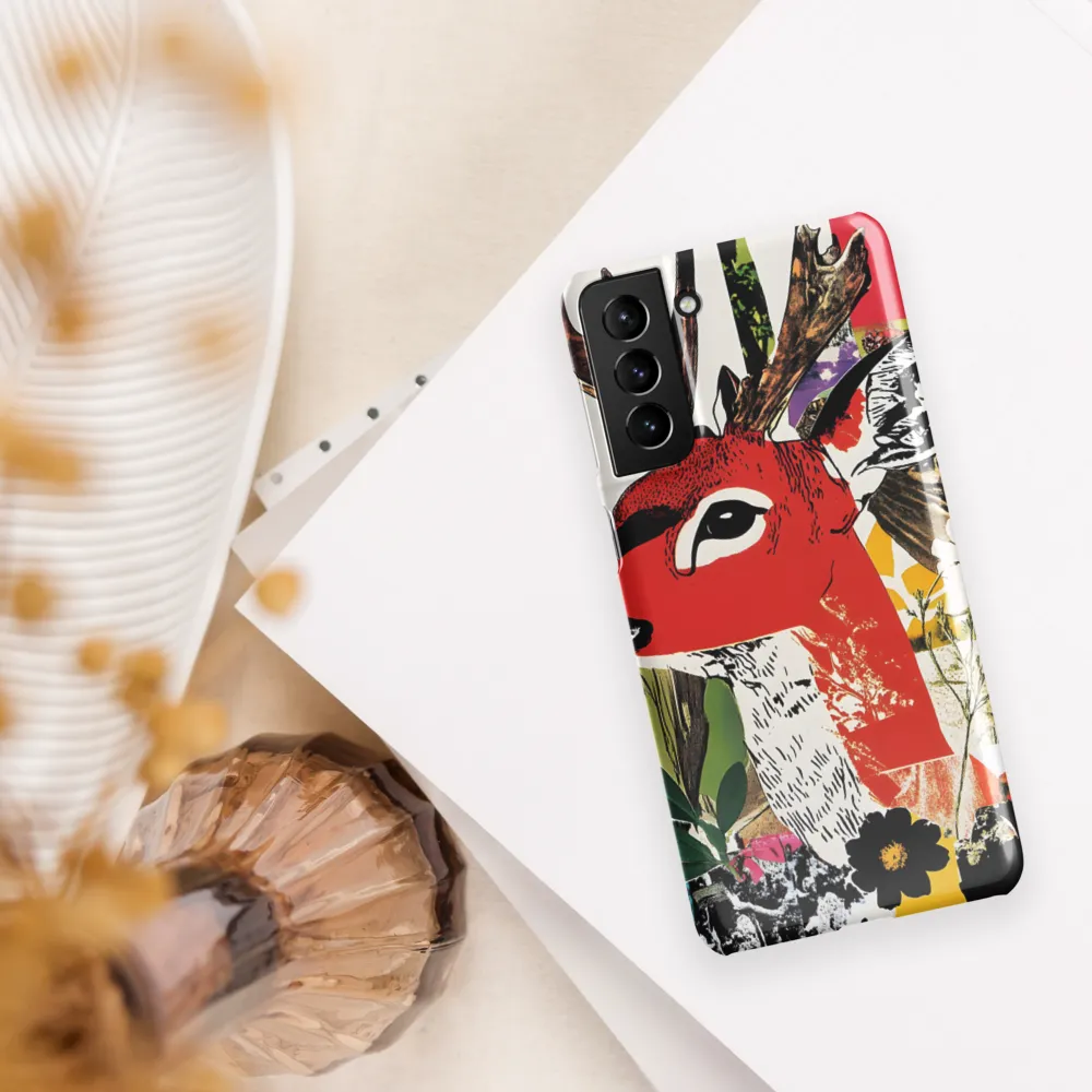 Vibrant Harmony: The Deer in Nature | Phone Case |  S21 Plus | Snap Case | Glossy