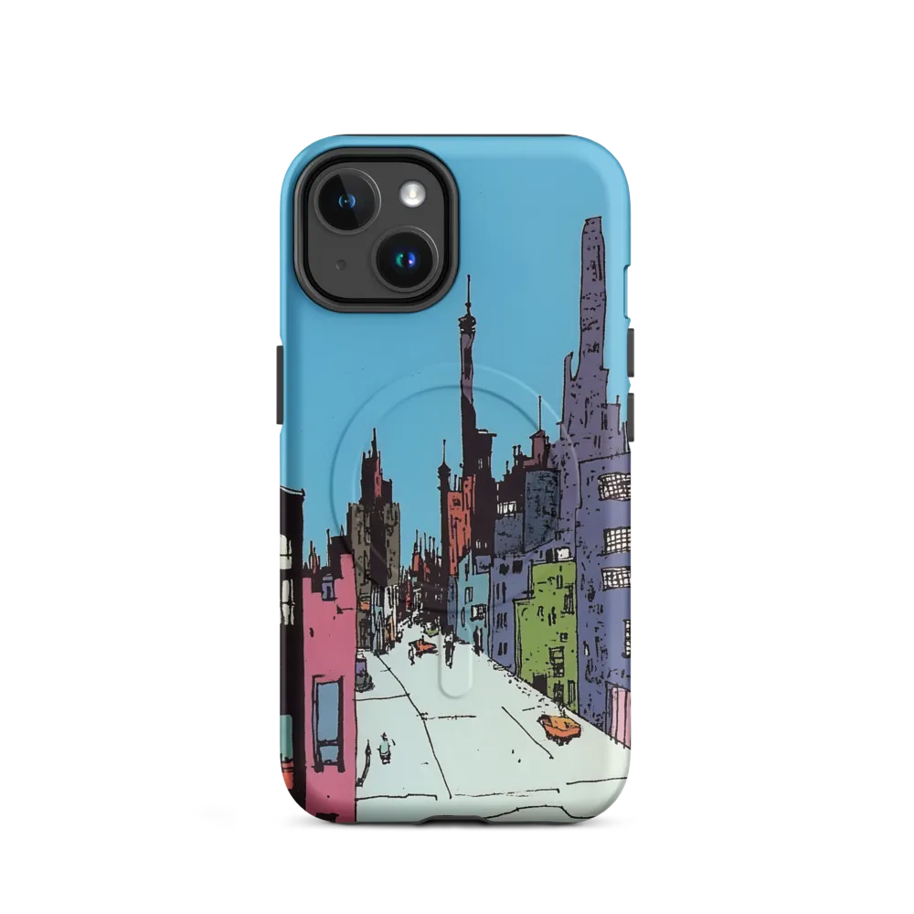 Vibrant Cityscape under the Moon