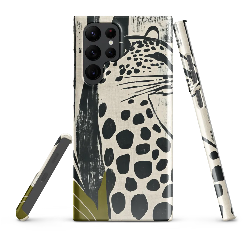 Leopard in Silhouette: A Modern Appeal | Phone Case |  S22 Ultra | Snap Case | Glossy