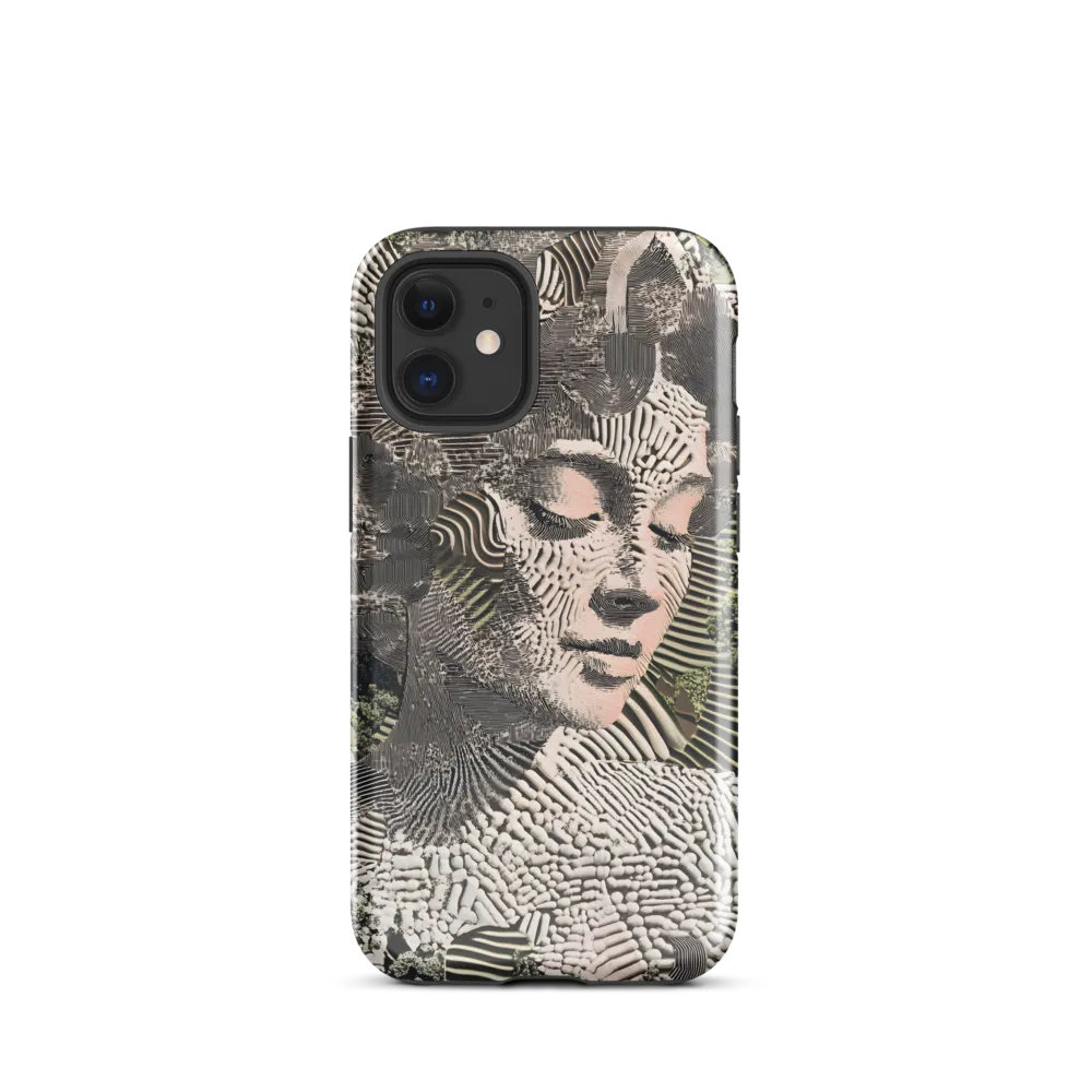 Ethereal Blend of Nature and Humanity | Phone Case |  12 mini | Tough Case | Glossy