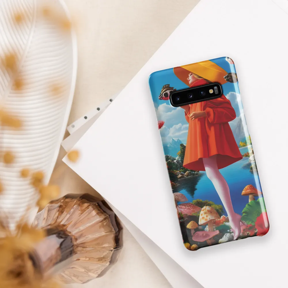 Dreamscape in Orange and Blue | Phone Case |  S10 Plus | Snap Case | Glossy