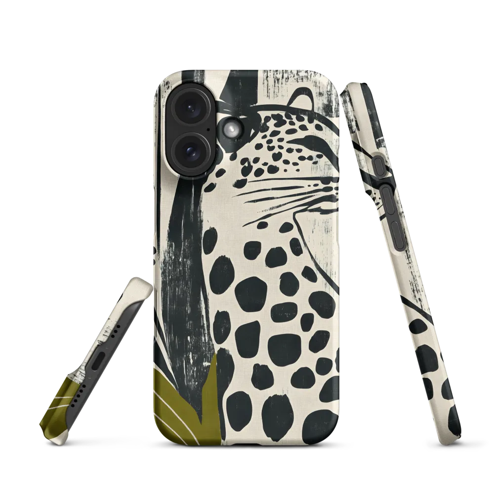Leopard in Silhouette: A Modern Appeal | Phone Case |  16 | Snap Case | Matte