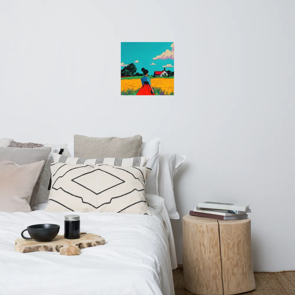 Whispers of a Sunlit Meadow | Poster | 18″×18″