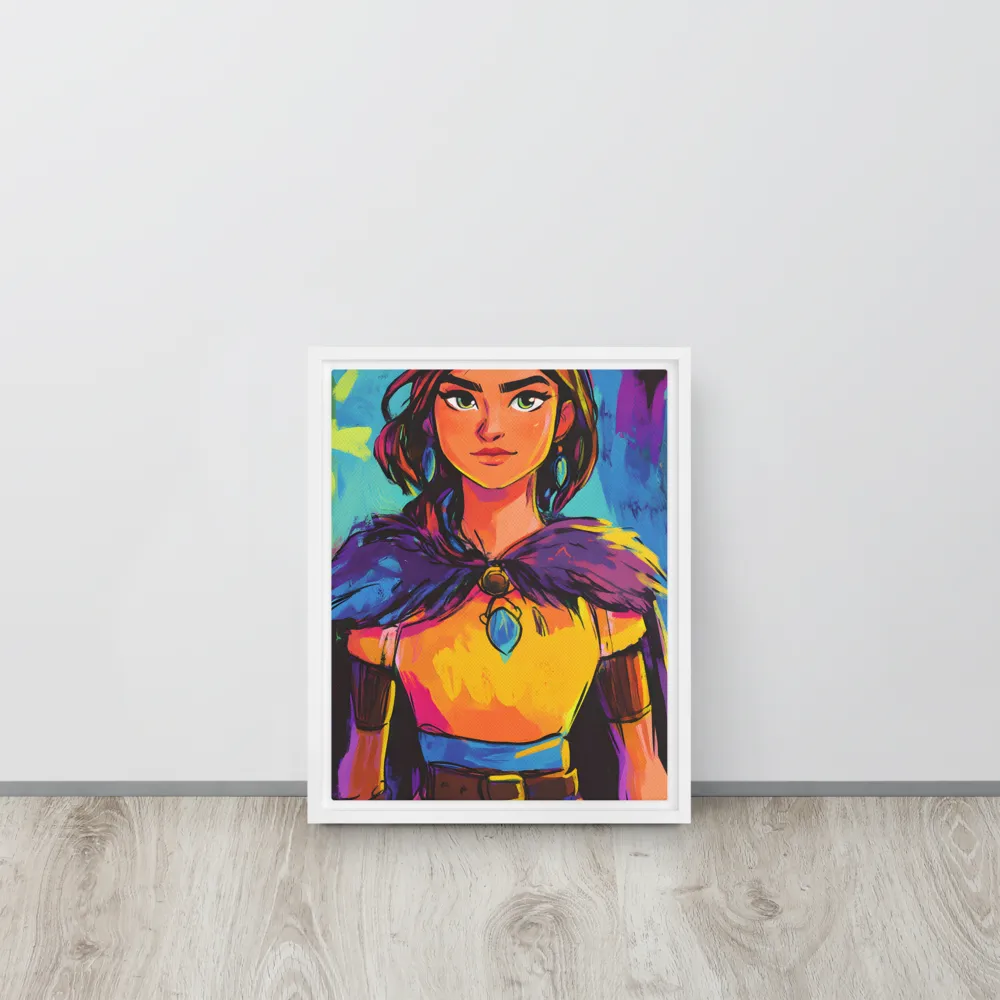 Guardian of Colors | Canvas with White Frame | 11″×14″