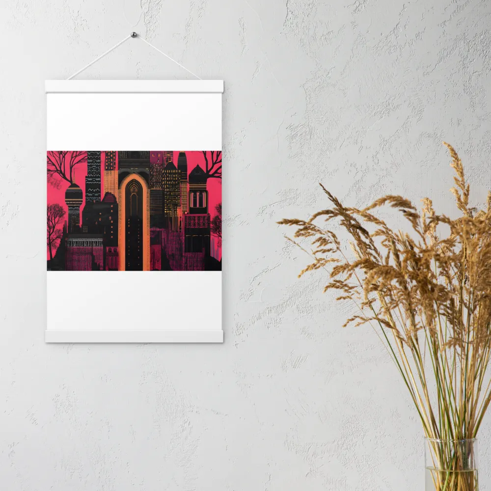 Urban Reverie | Poster With White Wood Hanger | 12″×18″