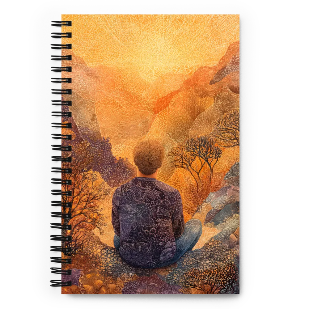 Embracing Nature's Glow | Spiral Notebook