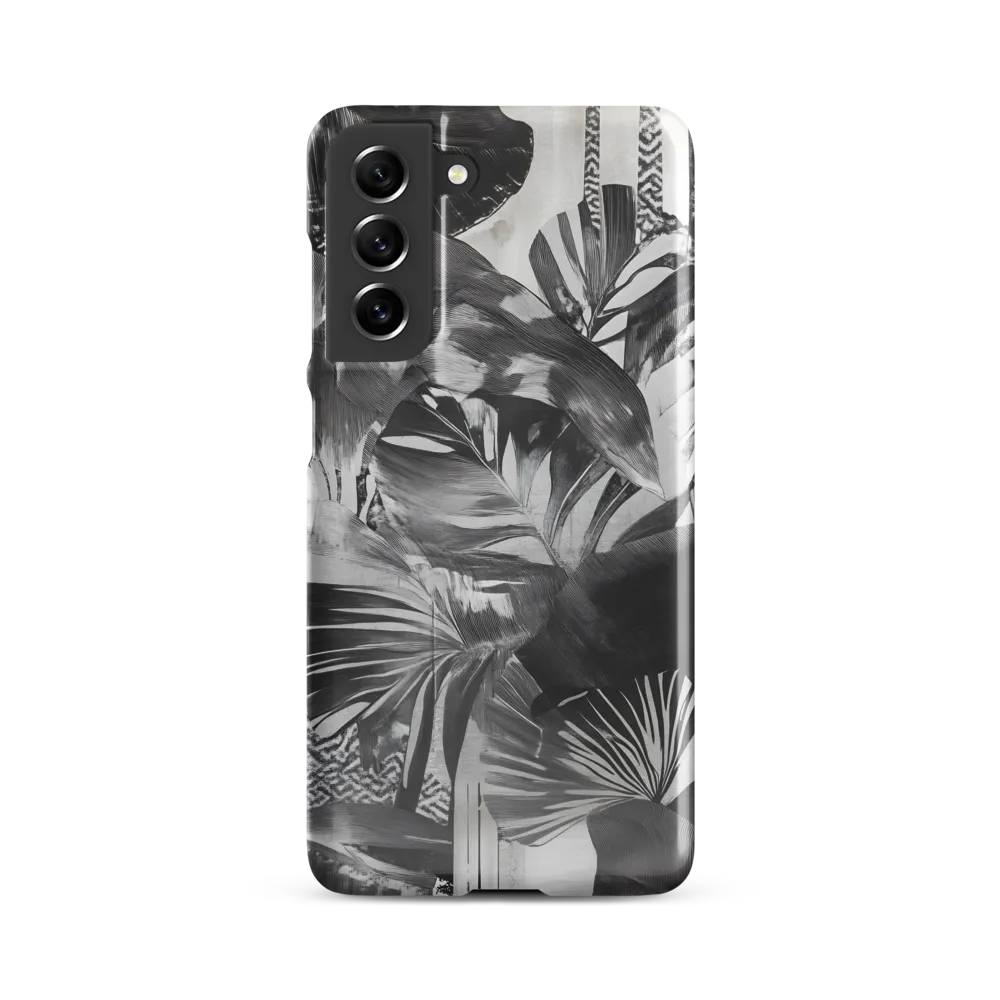 Monochrome Serenity in Tropical Foliage