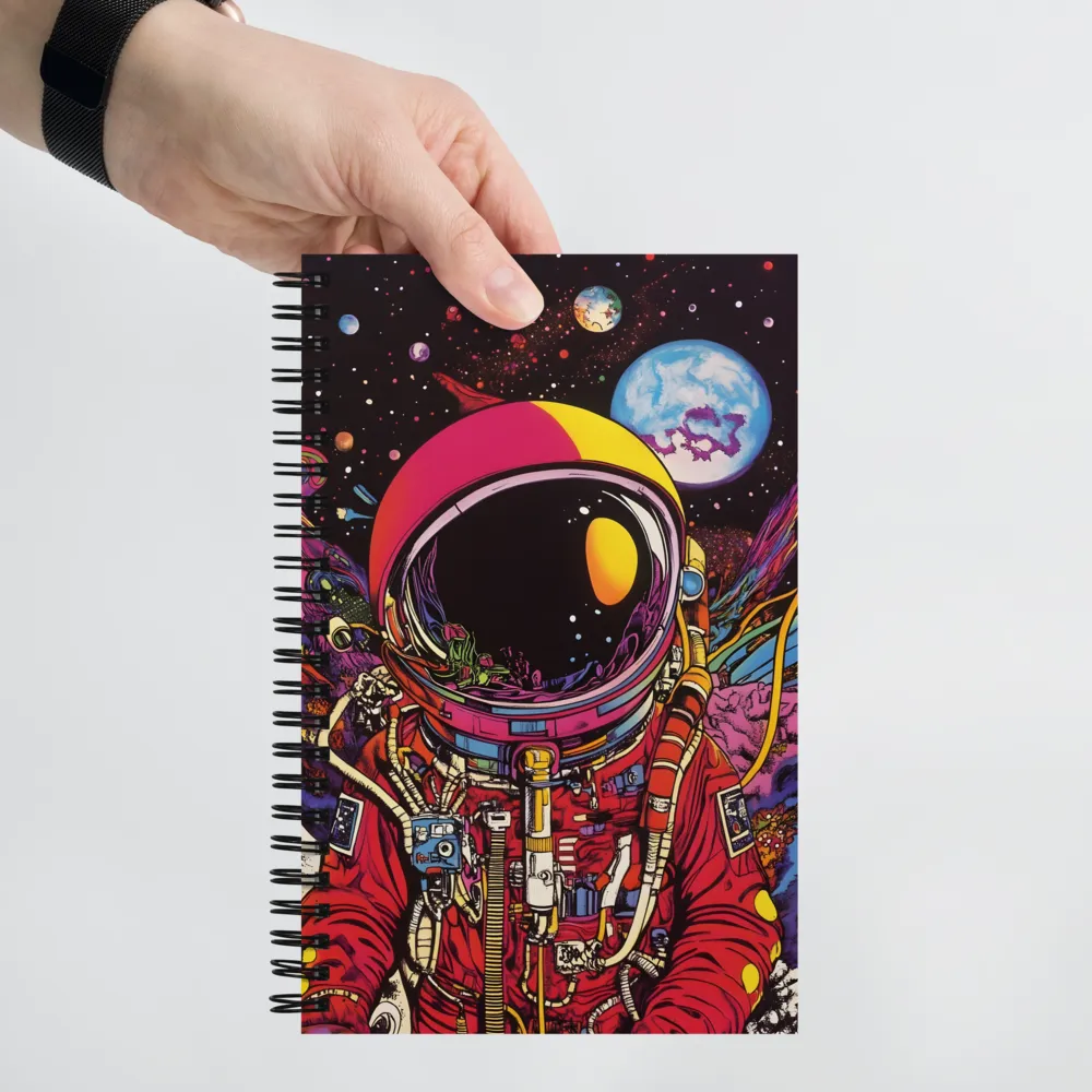 Cosmic Journey: An Astronaut's Exploration | Spiral Notebook