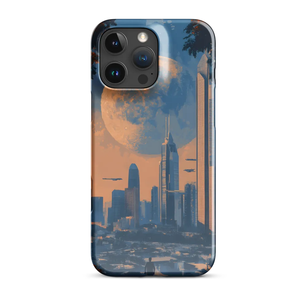 Observation Point — Moon over the Neo‑Metropolis