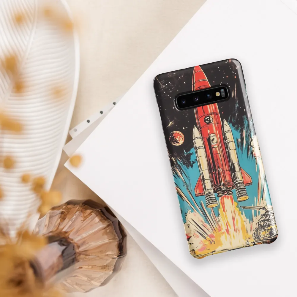 Ignition: A Retro Journey into Space | Phone Case |  S10 Plus | Snap Case | Glossy