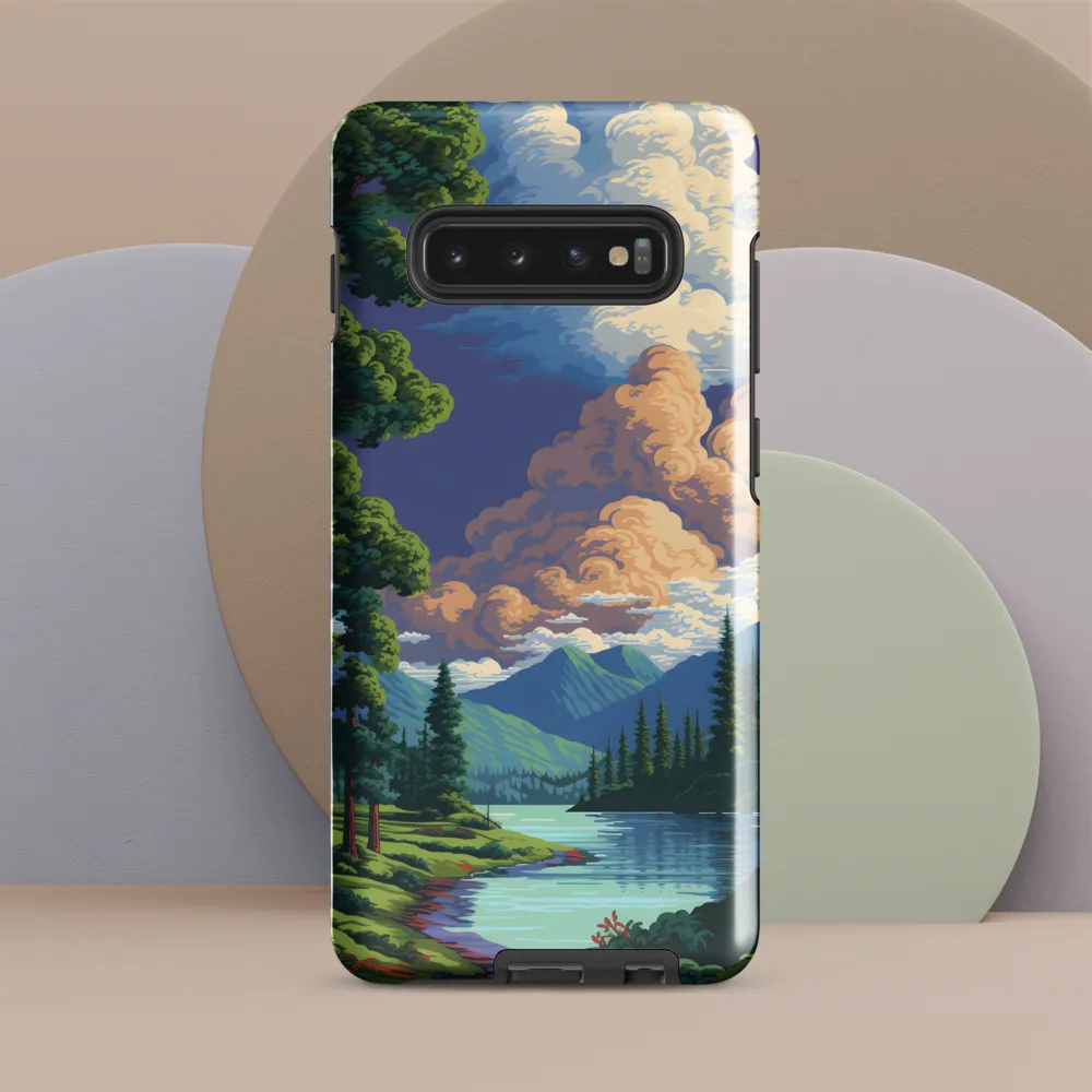 Serenity in Nature: A Lush Landscape | Phone Case |  S10 Plus | Tough Case | Glossy