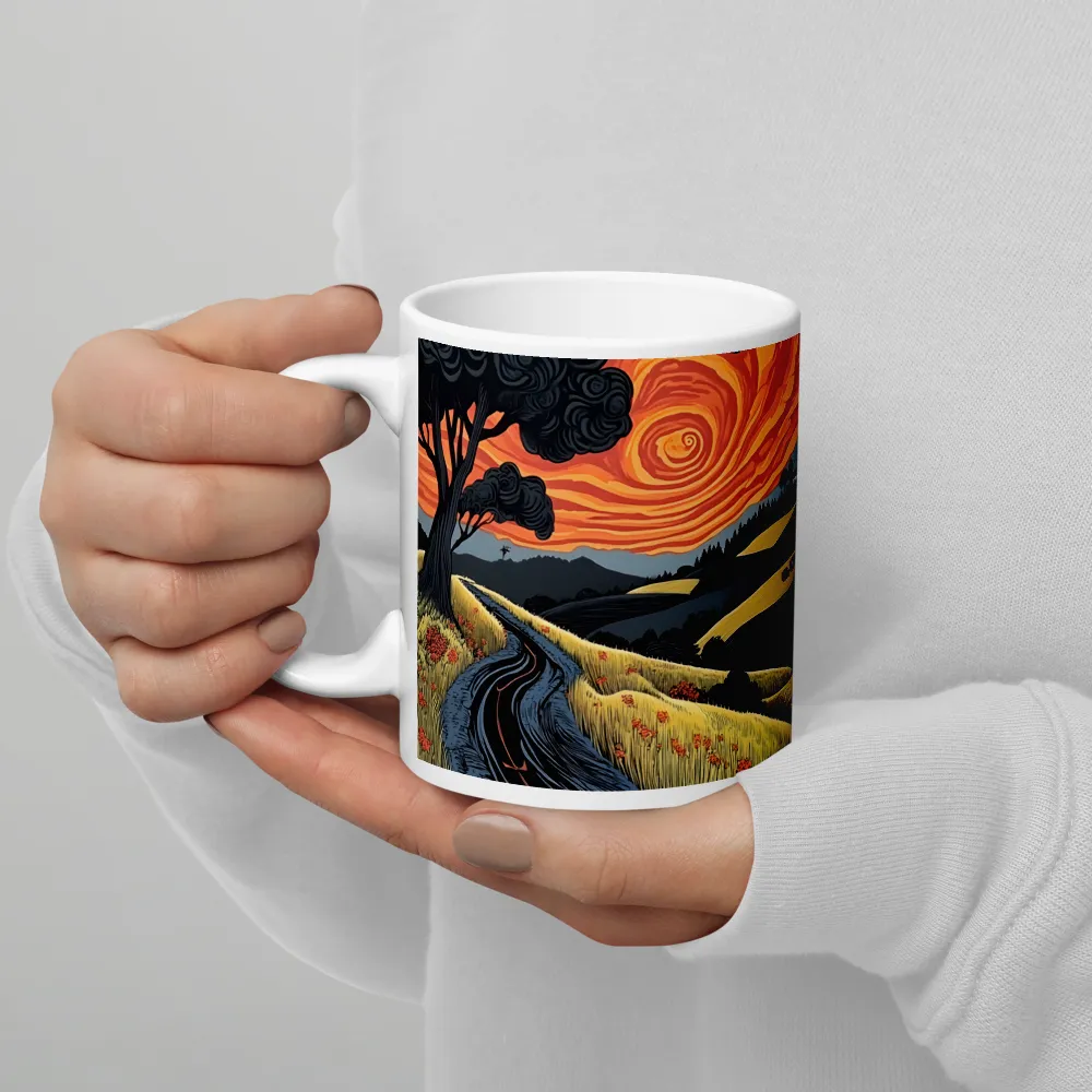 Whispers of the Winding Road | Mug with White inside | 11 oz